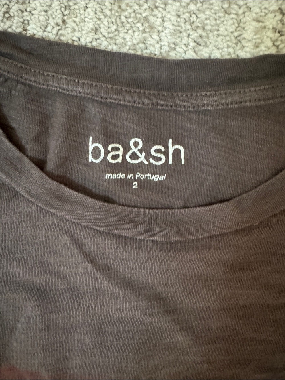 ba&sh Black / Grey Faded Graphic Vivre Crewneck Boxy Cotton Tee M - Picture 3 of 7